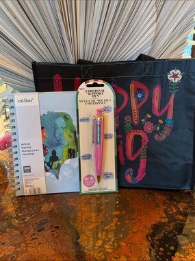 Caliber Journal & Emotional Support Pen & Happy Bag Set